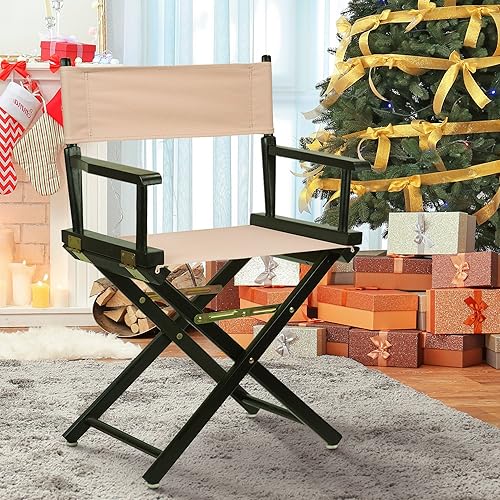 Miniatura 2 de Casual Home - Silla de director de 18.0in, marco negro con lona marrón