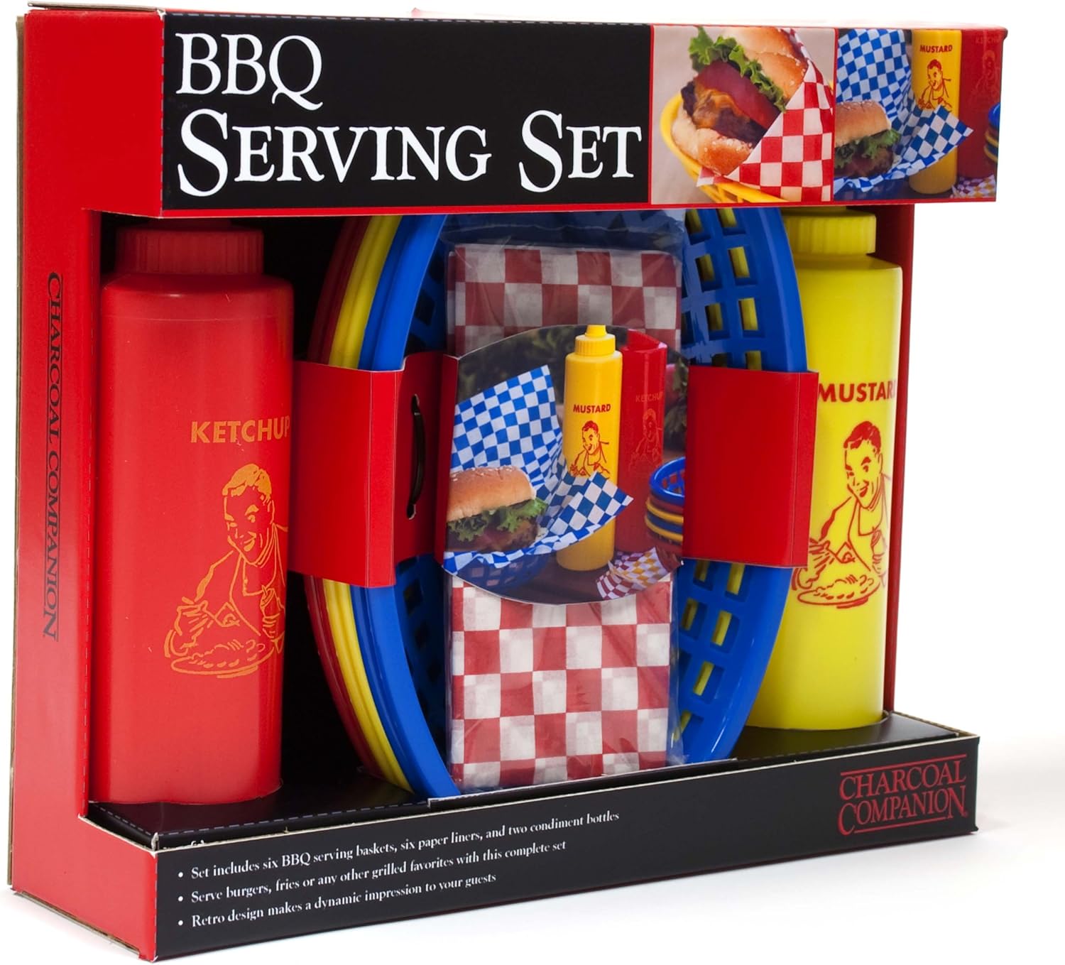 Charcoal Companion CC2020 BBQ Serving Set