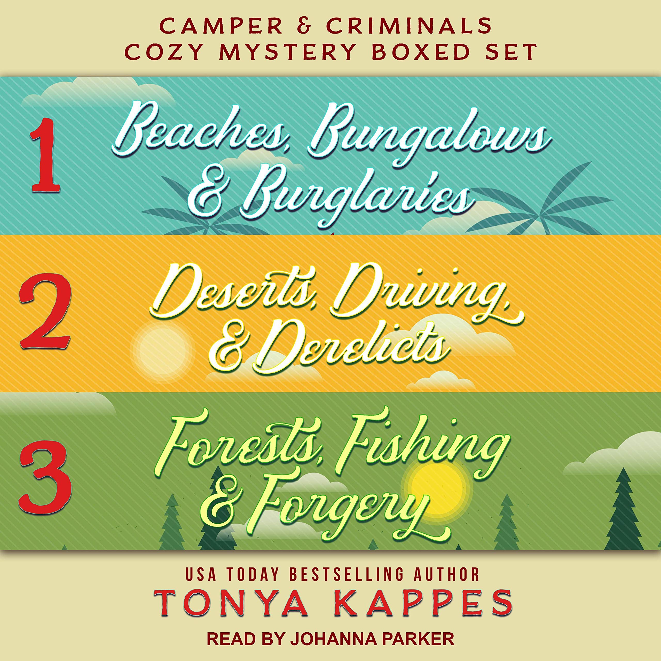 Cover art for Camper and Criminals Cozy Mystery Boxed Set, Books 1-3
