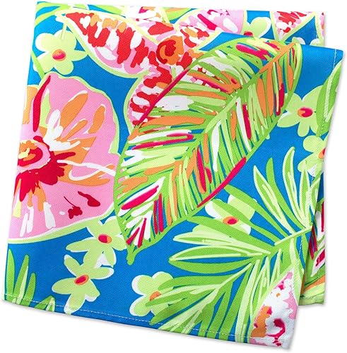 Miniatura 3 de DII Summer Floral - Colección de mesa para exteriores, resistente a las manchas y al agua, juego de servilletas, floral