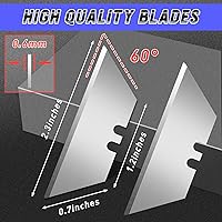 Vista 6 de 4 Pack Folding Utility Knife with Extra 10Pcs Blades, Box Cutters for Home, Office, Warehouse, Durable Razor Knife, Box Knife, Box Opener, Small Box