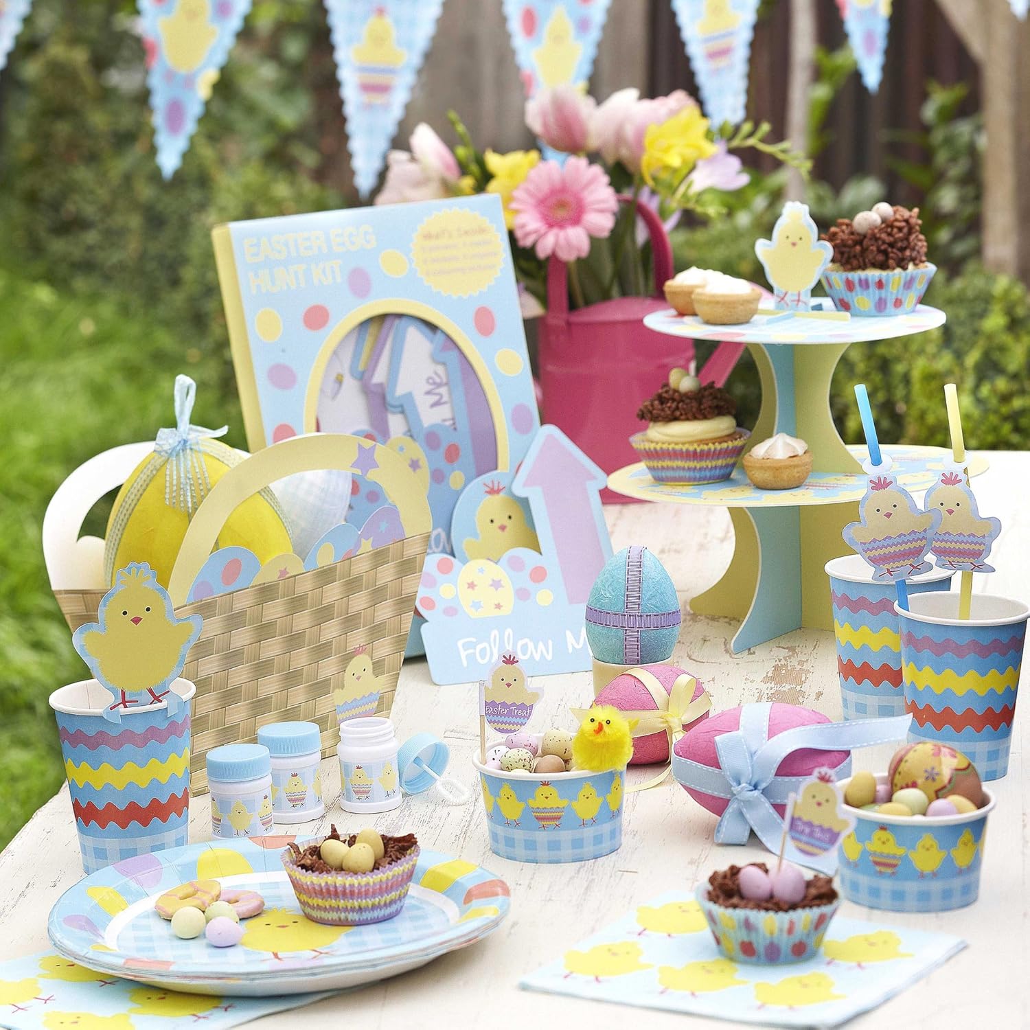 Neviti Easter Chick Easter Egg Hunt Baskets Pack of 4 BigaMart