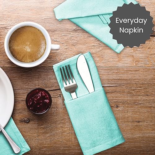 Miniatura 4 de Cotton Clinic Servilletas de tela  Servilletas de mesa perfectas para uso diario  Suave y duradero lavable  Ideal para fiestas, bodas, Navidad,