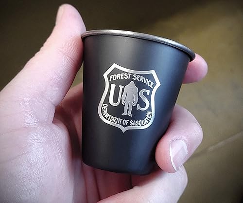 Miniatura 4 de Leave Only Footprints - Vaso de chupito de acero inoxidable para fanáticos de Bigfoot y amantes del aire libre, regalo Sasquatch para senderismo,