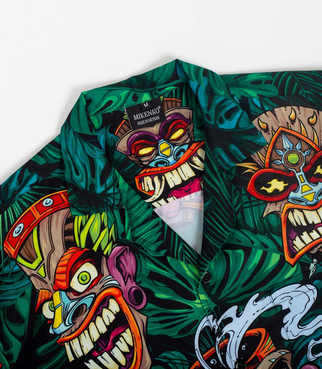 MIKENKO Funny Mens Hawaiian Shirts Short Sleeve Button Up Beach Summer Button Down Hawaiian Shirt for Men Big and Tall