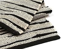 Vista 26 de Bedding Craft Alfombra de baño – 100% algodón, reversible, absorbente de agua, lavable a máquina, alfombra de baño suave para lado de la bañera, 17