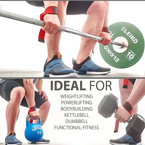 Miniatura 4 de WARM BODY COLD MIND Lasso - Muñequeras de levantamiento para entrenamiento cruzado, clasificadas en 770 libras, vendas de mano para levantamiento de