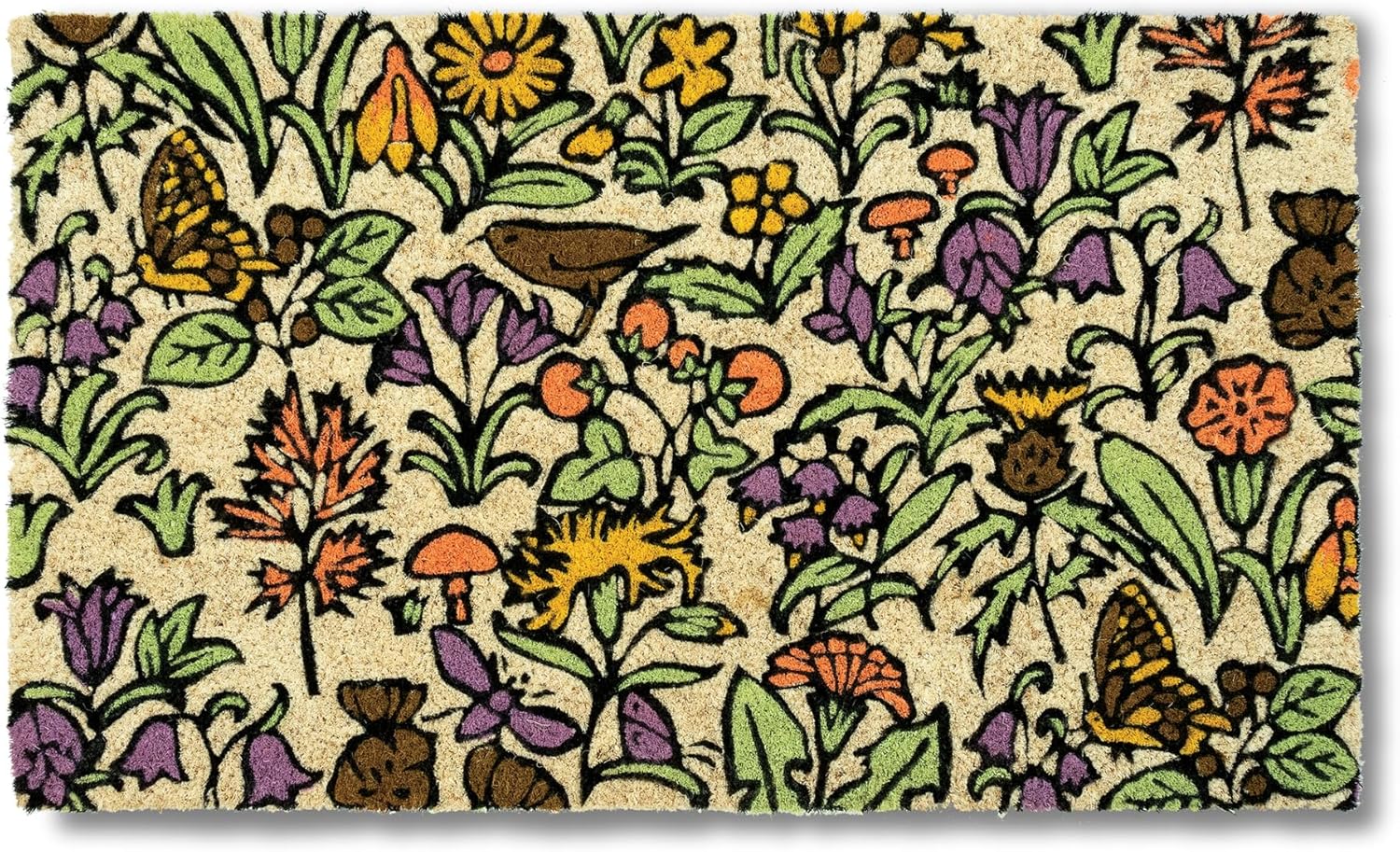 Entryways Victoria and Albert Museum Coir Doormat - Forest Floor, 18" x 30"
