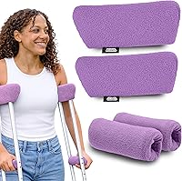 Vista 9 de Crutch Comfort Deluxe Soft Fleece & Foam Muleta Juego de accesorios (azul)