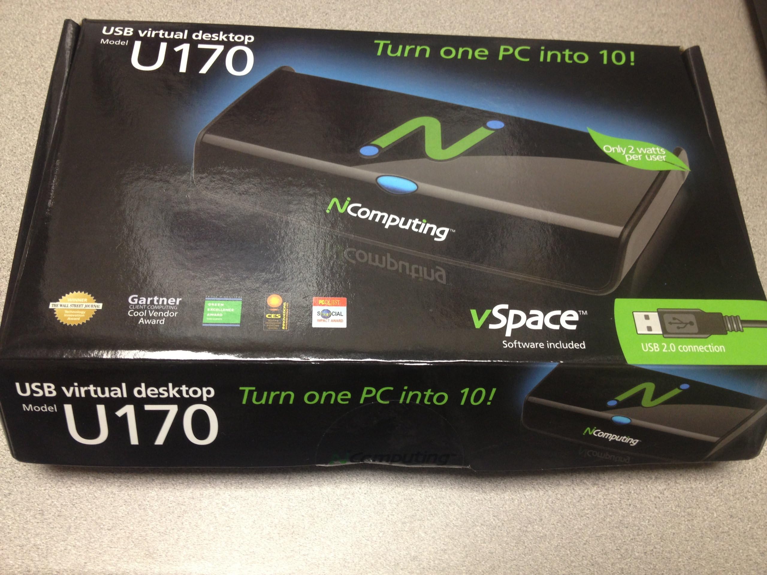 NComputingU170 USB-connected Virtual Desktop Kit