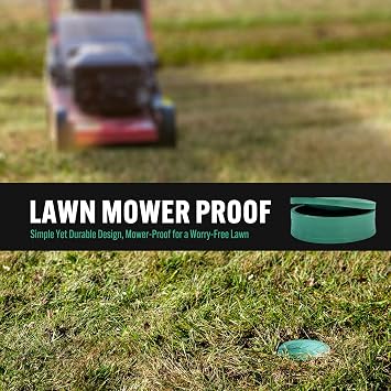 Pro Flow Clog-Free 4-in. Replacement Pop-Up Emitter Lid Top Stormwater Drain Fitting in Green (Pack of 4)