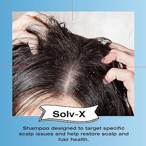 Miniatura 2 de Mediceuticals Solv-X Shampoo - Para cabello graso y cuero cabelludo - Champú para el acné del cuero cabelludo para hombres, mujeres y adolescentes,