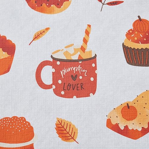 Miniatura 3 de Serafina Home Mantel de vinilo con parte trasera de franela de otoño y Acción de Gracias, mantel de vinilo rústico con reverso de franela