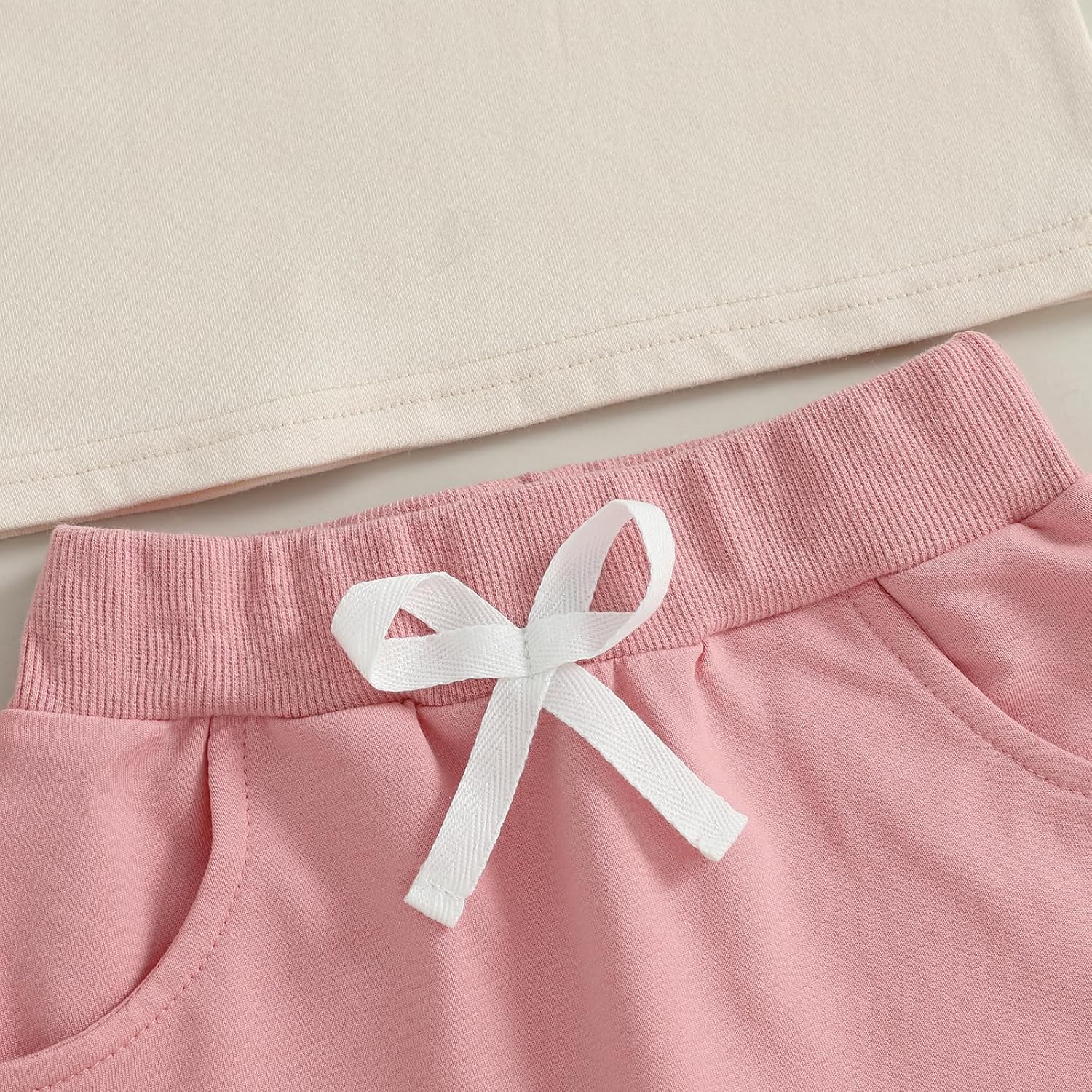 Baby Girl Summer Clothes Heart Letter Embroidered Short Sleeve T-shirt Top Elastic Waist Shorts Toddler Outfits - Image 9