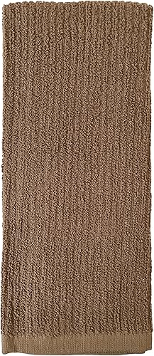 Miniatura 9 de Petal Cliff Juego de 6 toallas de cocina de algodón de alta calidad, 3 rayas verticales y 3 toallas de cocina sólidas de 425 GSM, suaves y altamente