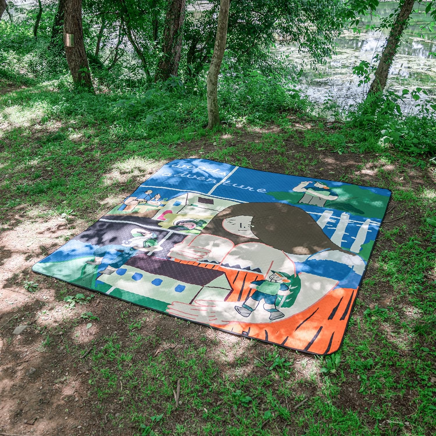 Detalj i materijal deke za piknik