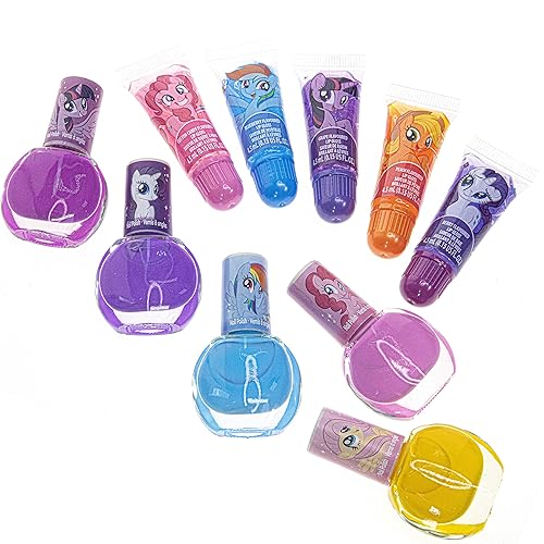 Miniatura 6 de My Little Pony Townley Girl - Juego de maquillaje de belleza cosmética brillante de 10 piezas para niños niñas adolescentes con 5 piezas de brillo