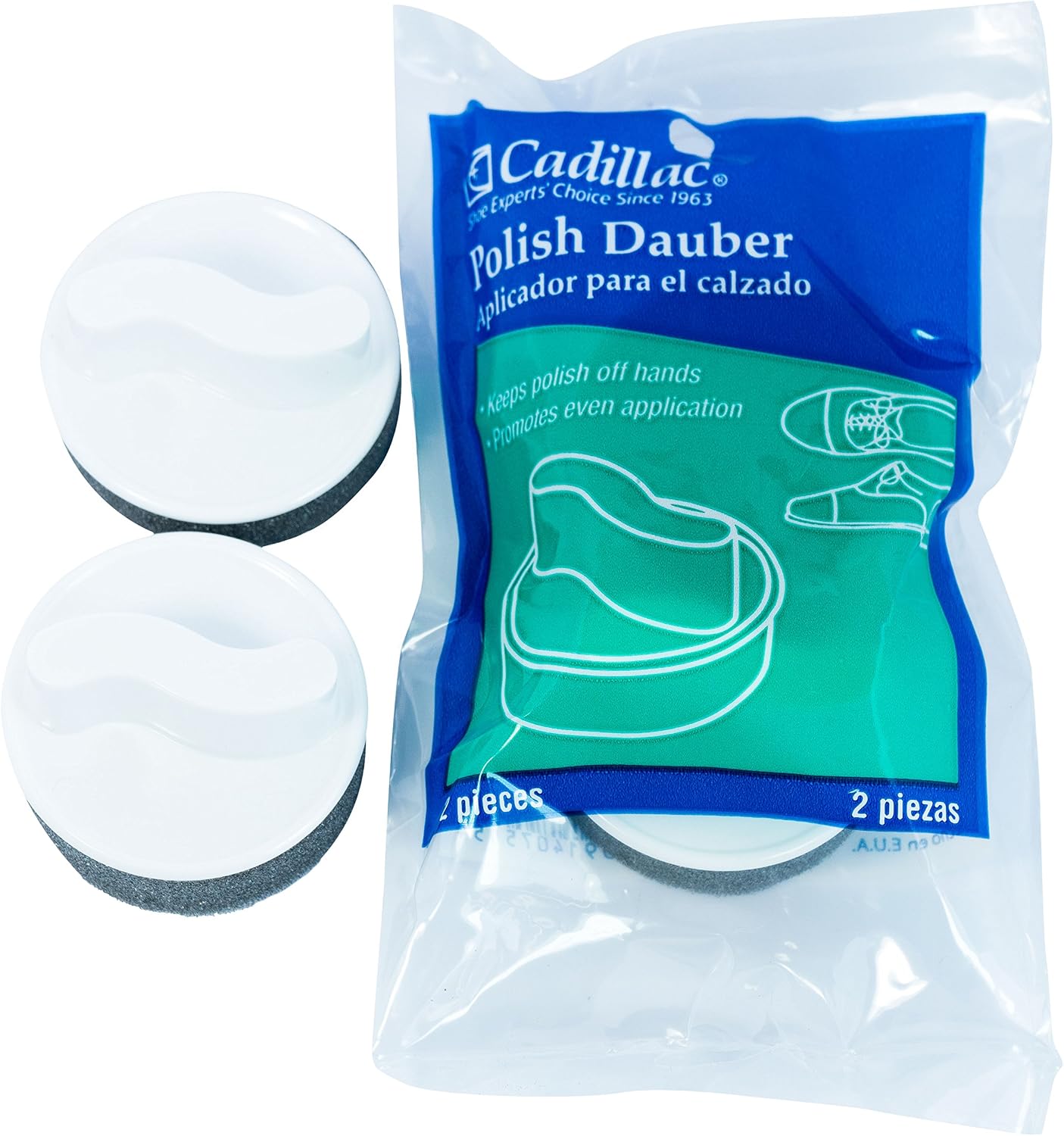Cadillac Foam Shoe Polish Dauber Applicator Sponge -Perfect for Shoe Shines