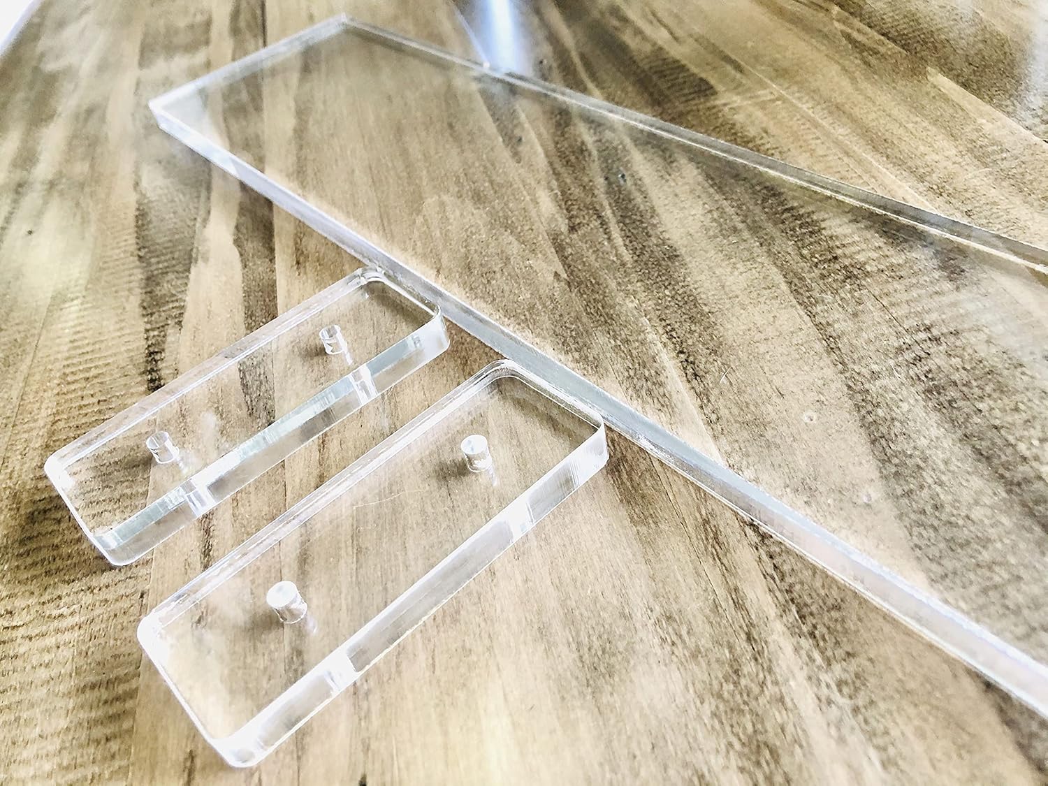 DistinctAndUnique Elegant and Sophisticated Floating Window Shelf (25.5", Triple Shelf) - Crystal Clear Recessed Durable Strong Acrylic Trinket, Plants and Succulents Indoor Collection Display Stand