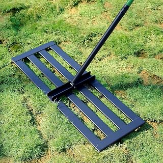 Lawn Leveling Rake, 30x10 Stainless Steel Leveler with 78" Handle