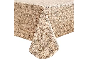 52x70 Vinyl Tablecloths, A Weaving Rectangle Table Protector