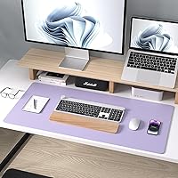 Vista 7 de Aothia Leather Desk Pad - Protector and Blotter, Mouse Pad and Office Mat, Non-Slip PU Leather Laptop Desk Pad, Waterproof Writing Pad for Office