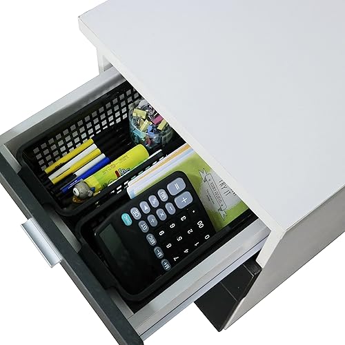 Miniatura 4 de Begale Cestas pequeñas de plástico para almacenamiento, negro, 11.6 pulgadas de largo x 5 pulgadas de ancho x 3.4 pulgadas de alto, juego de 6