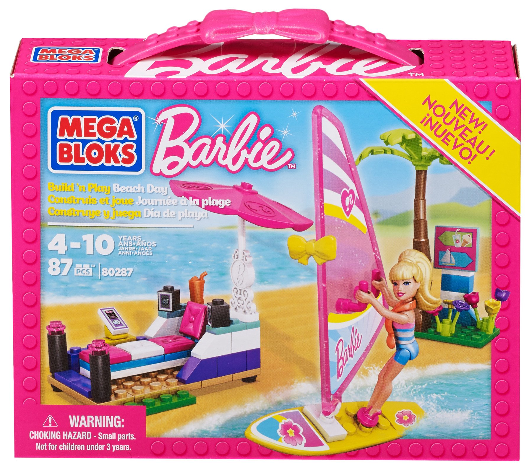 Mega Bloks Barbie Build 'n Play Beach Day : Amazon.co.uk: Toys & Games