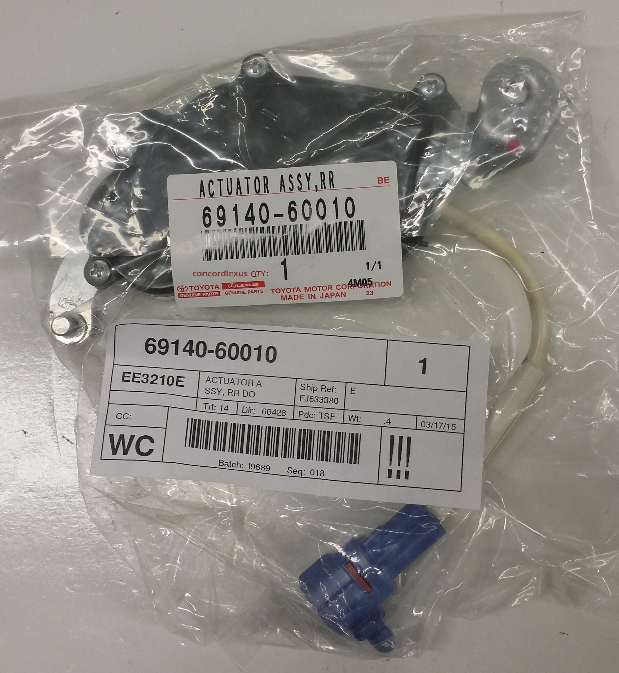 Amazon.com: Lexus 69140-60010, Door Lock Actuator Motor : Automotive