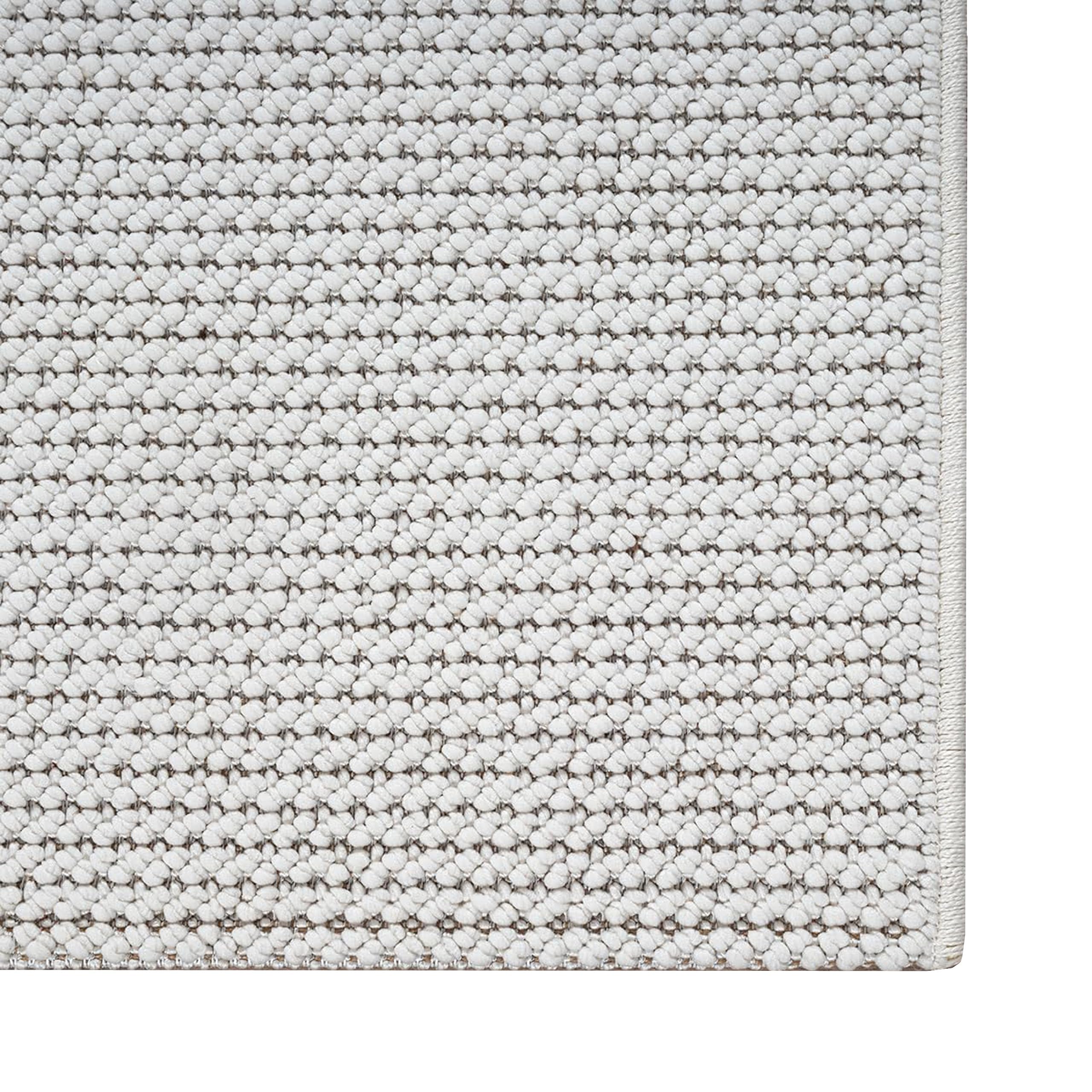 Teppich-Traum Kurzflor Teppich Uni Creme Weich Pflegeleicht 200x280 cm