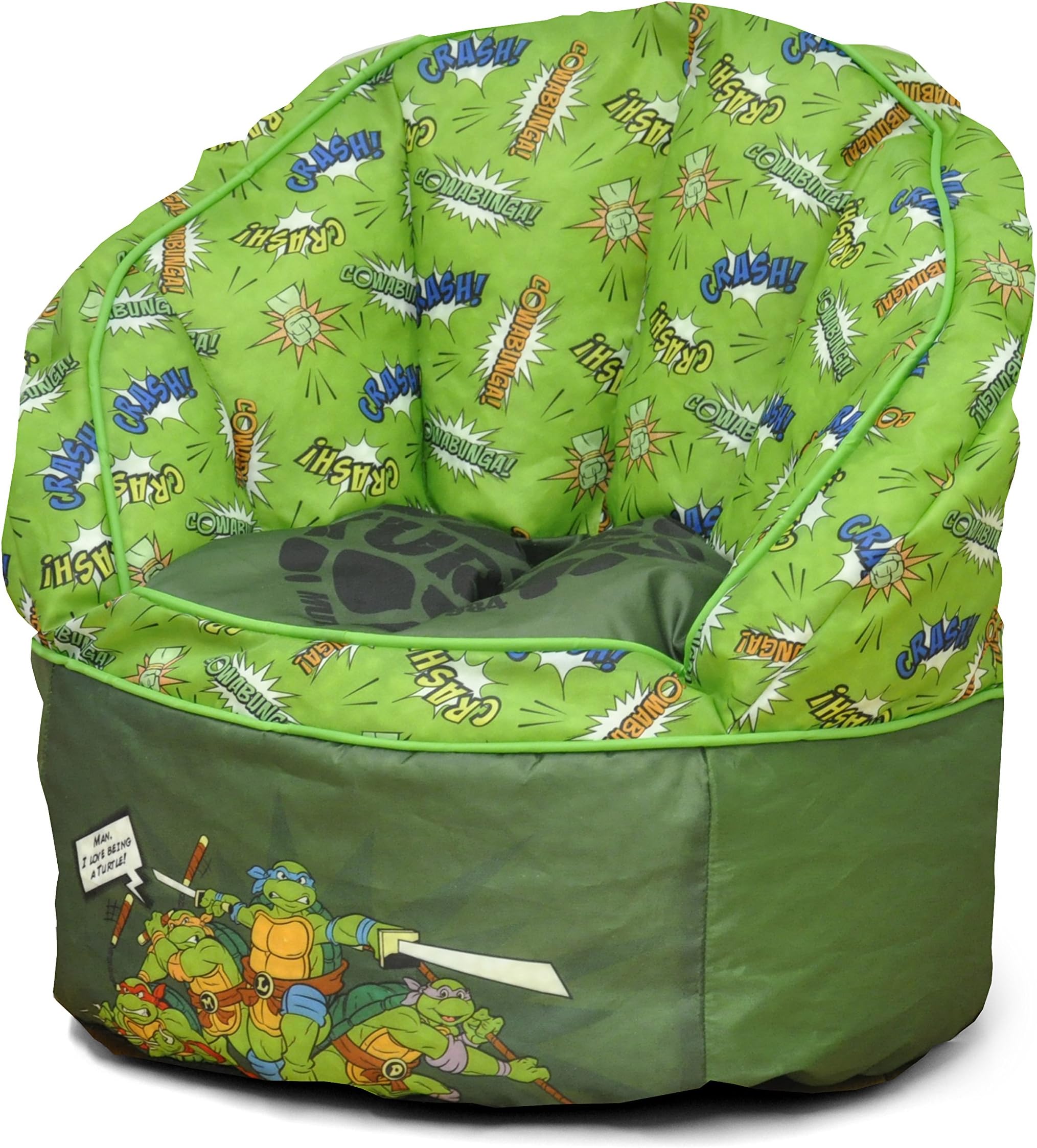 Idea Nuova Nickelodeon Teenage Mutant Ninja Turtles Toddler Bean Bag, Green, Large