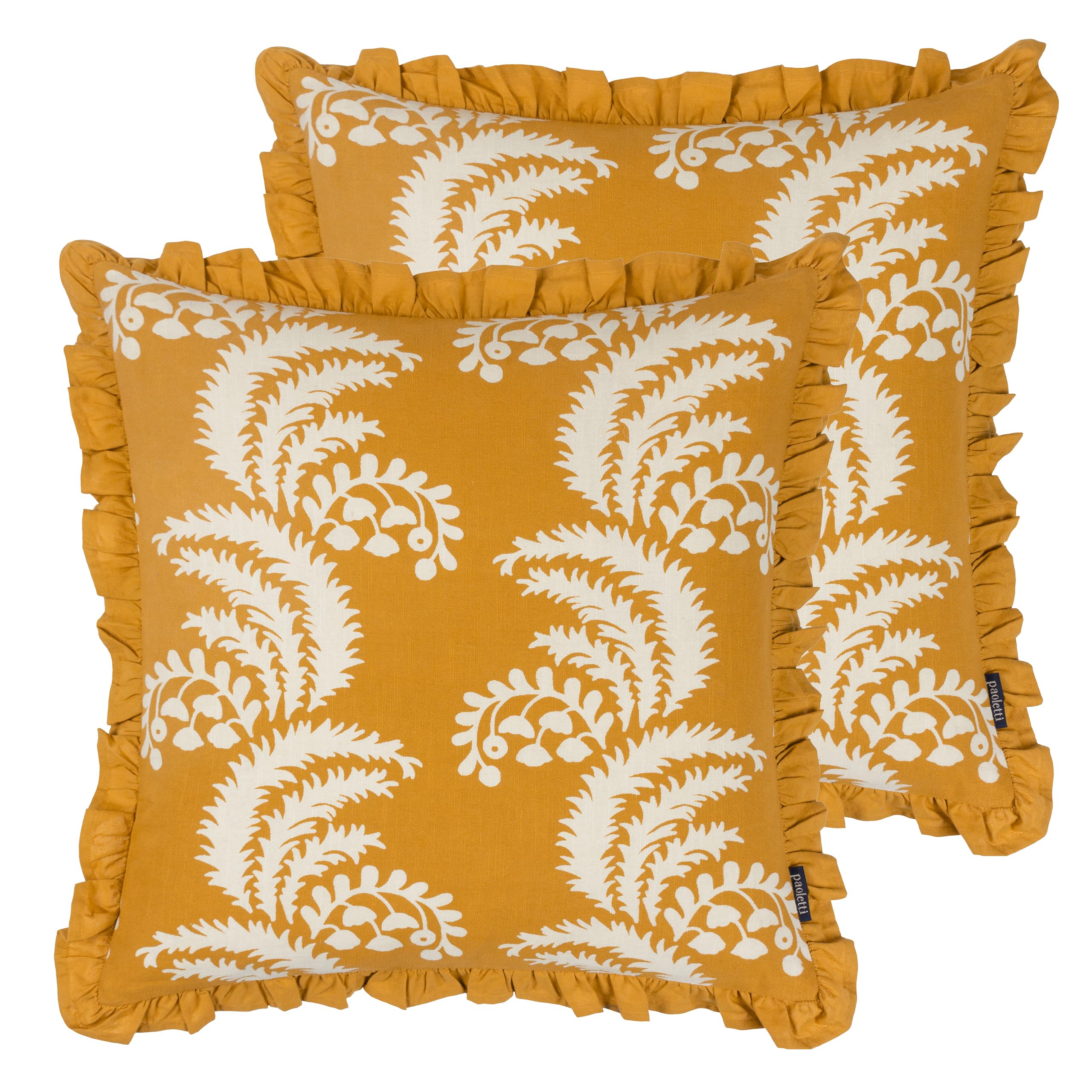 Paoletti Montrose Feather Filled Cushions Twin Pack