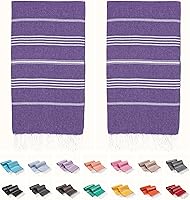 Vista 16 de PARK&OZ - Toallas ligeras de algodón turco (2 unidades) Prelavadas Absorbentes y de secado rápido Sin arena De gran tamaño Toallas