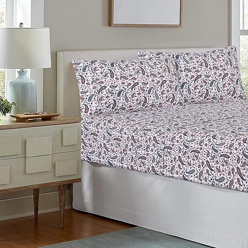 Miniatura 9 de RUVANTI 100% Cotton Full Size Bed Sheets, 4 Pieces, Soft & Breathable Percale Weave Bedding, Deep Pocket 16", Hotel Standard, Crisp Cool Feel,