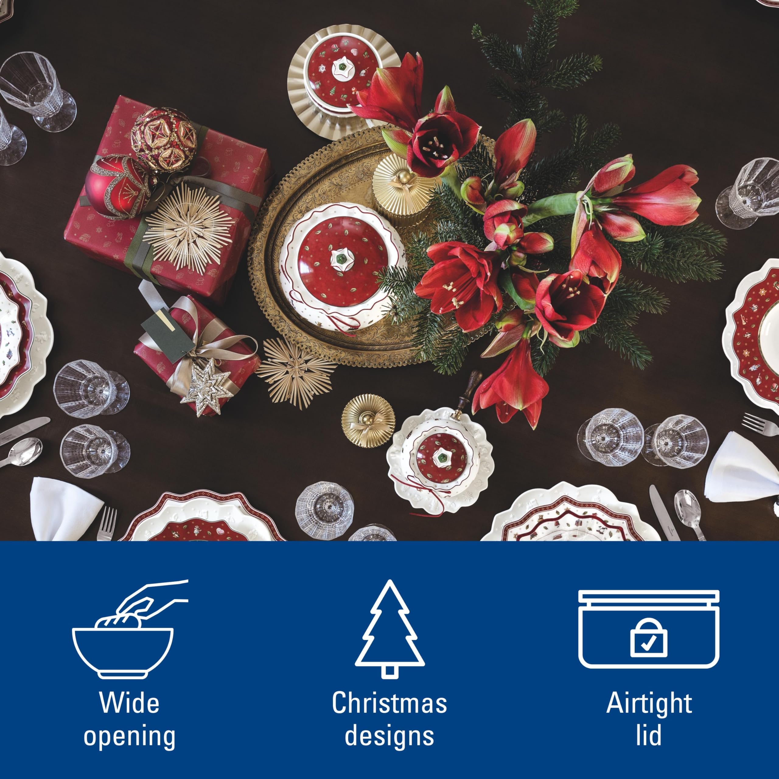 Villeroy & Boch średnie pudełko porcelanowe z kolekcji Toy’s Delight, białe/wielokolorowe