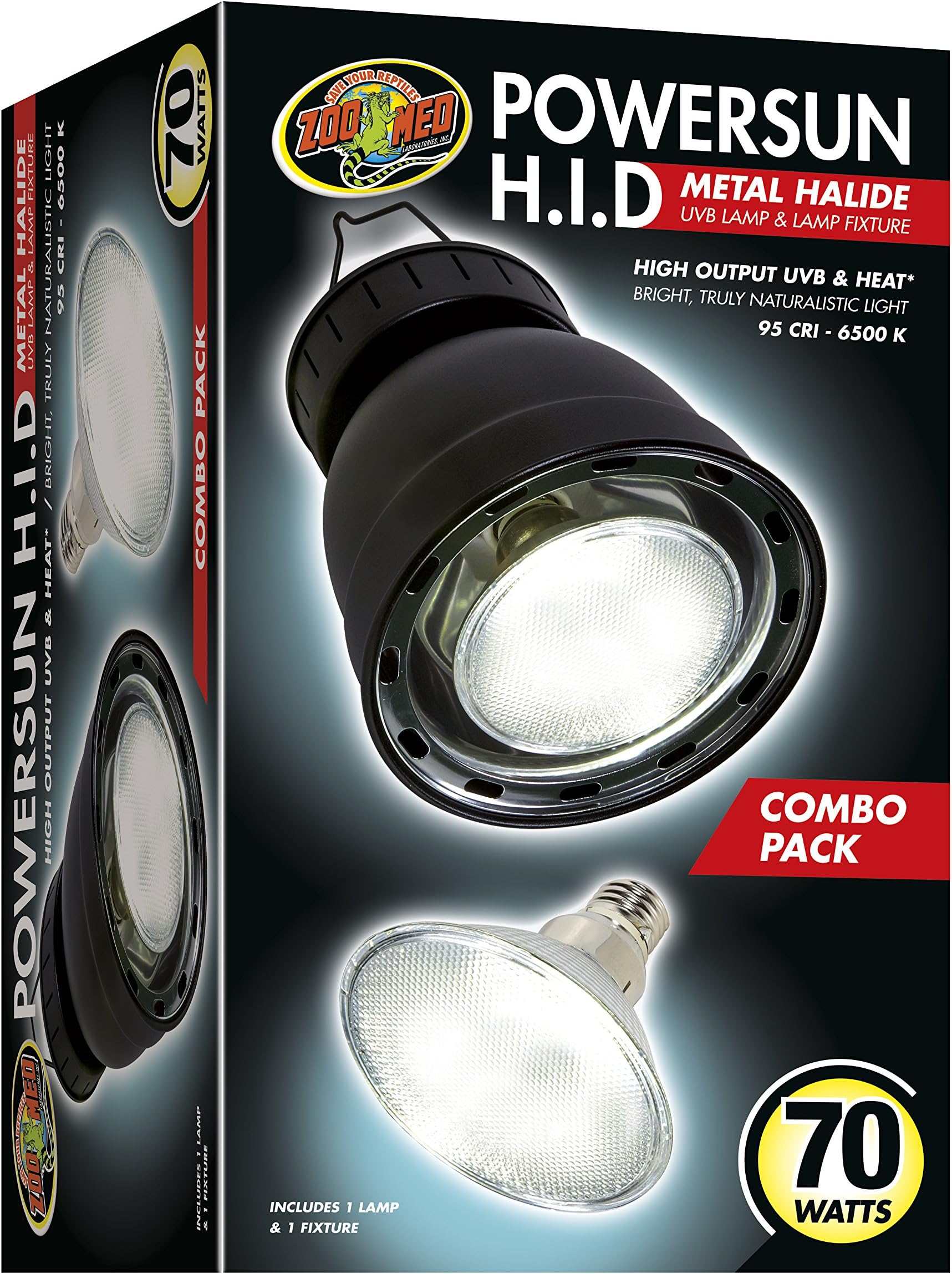 PowerSun H.I.D Metal Halide UVB Lamp & Lamp Fixture