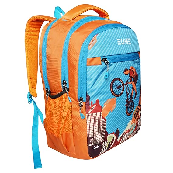 EUME Polyester 31 Ltrs Water Resistance with 3 Compartment Casual and School Bagpack for Boys & Girls