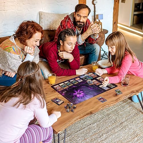 Vista 30 de MTG Playmat TCG Playmat - Incluye tubo de almacenamiento y 7 dados de experiencia de primera calidad y bloqueo de bordes, impermeable y 1-bonita