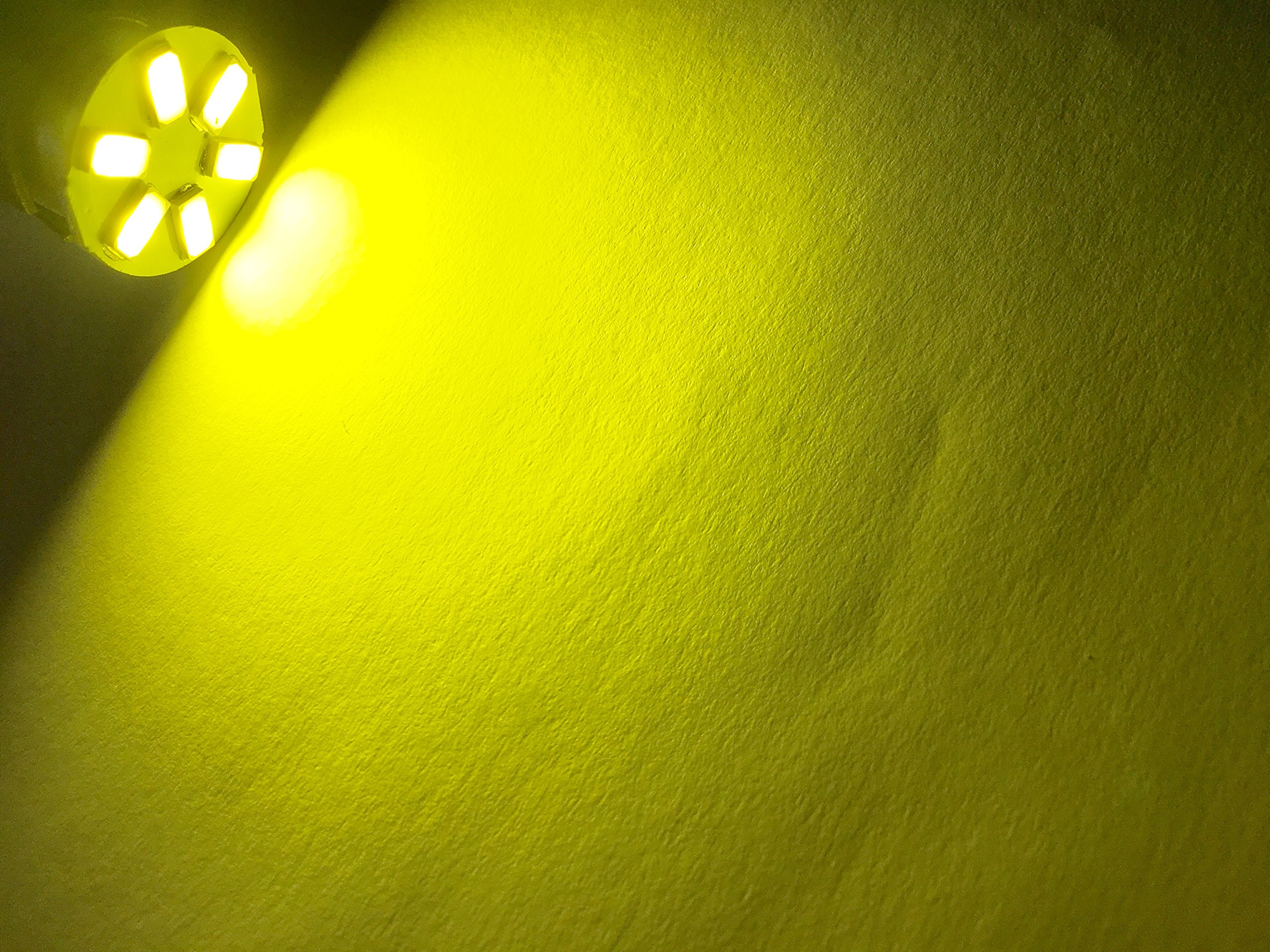 Amazon | 24V用 LED S25 シングル球 レモンイエロー 180°平行ピン 