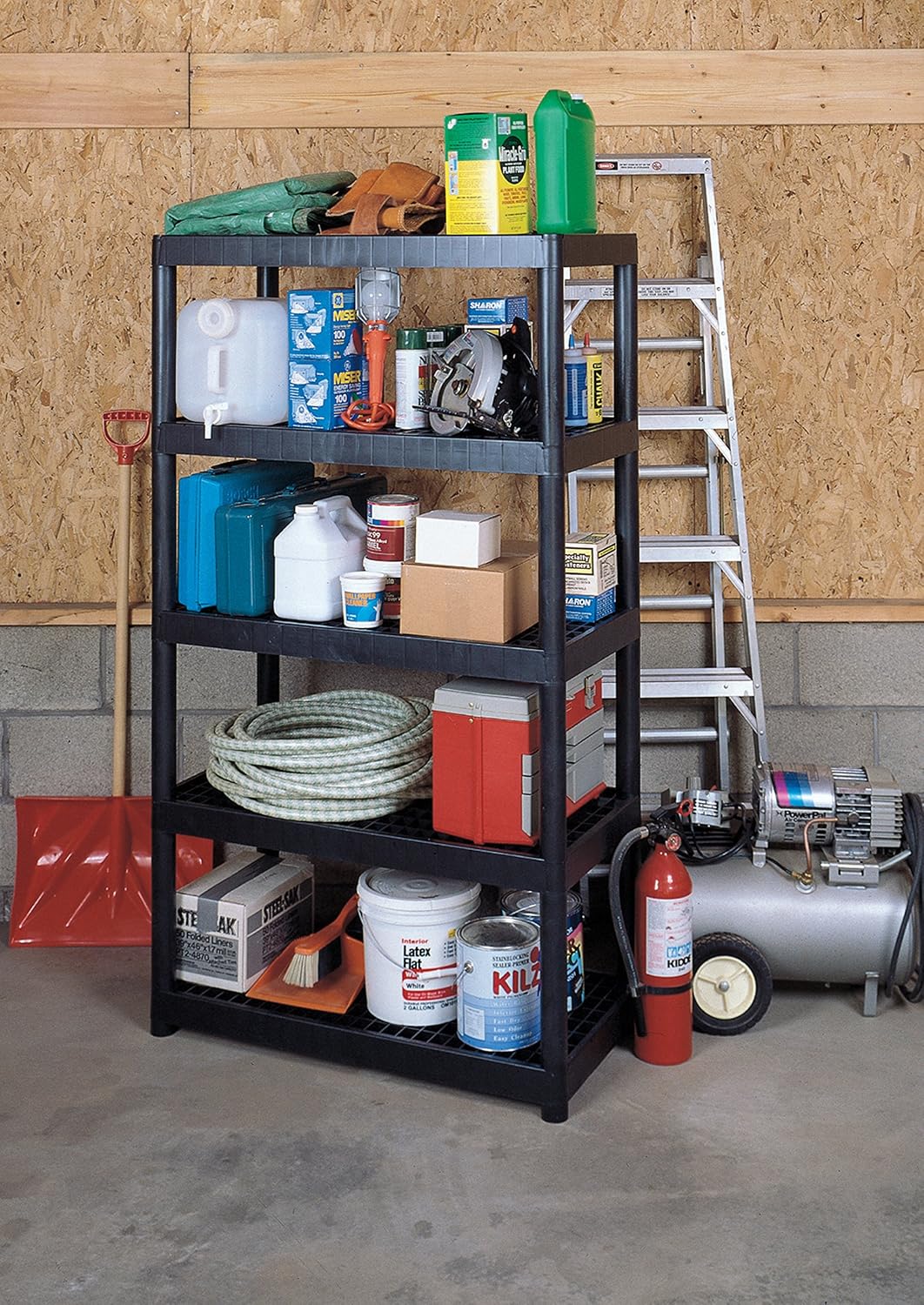 Emsco Group 5 -Shelf Ventilated Utility Rack