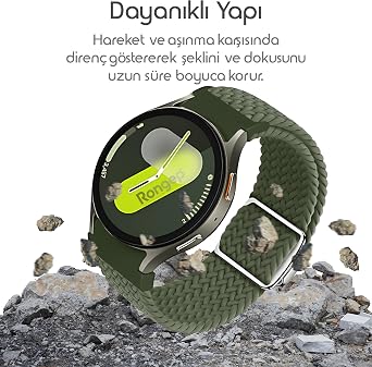 Rongep New Generation Link Mesh Loop 20mm Cord Compatible with Samsung Galaxy Watch 7 Cord for 7/6/5/4 Series (40mm/44mm) Watch 6/4 Classic (47/43/42mm) Watch 5 Pro Compatible