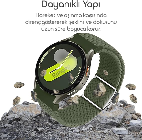 Rongep New Generation Link Mesh Loop 20mm Cord Compatible with Samsung Galaxy Watch 7 Cord for 7/6/5/4 Series (40mm/44mm) Watch 6/4 Classic (47/43/42mm) Watch 5 Pro Compatible