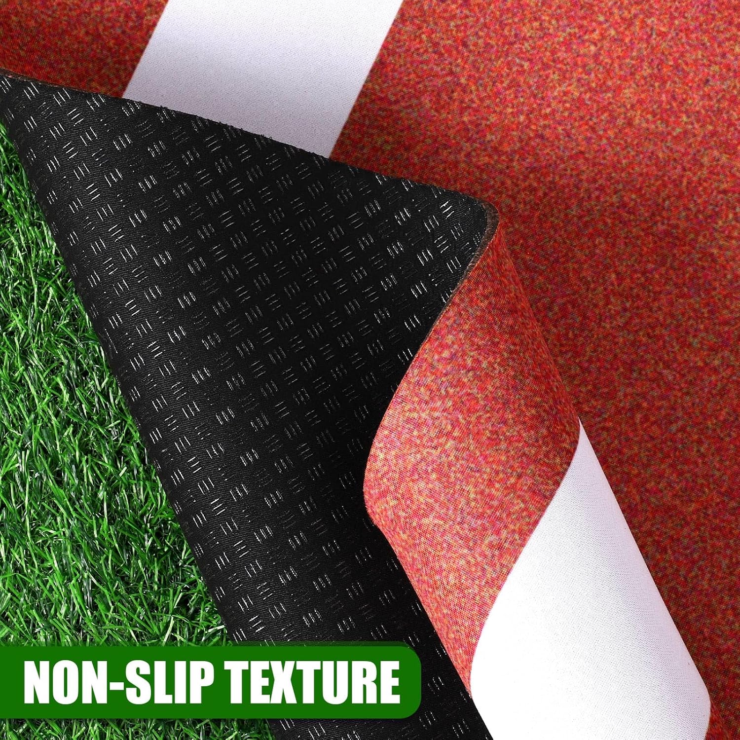 TOBWOLF Baseball Batting Mat, Softball & Baseball Hitting Mat with Home Plate for Batter, Anti-Slip Batting Cage Mat W/Batting Stance Alignment Guide for Swing Pitching Training