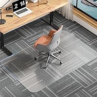 Vista 12 de Tapete para silla de oficina para suelo de madera dura, 36 x 48 pulgadas, tapete para silla de escritorio para suelos duros, protector de suelo