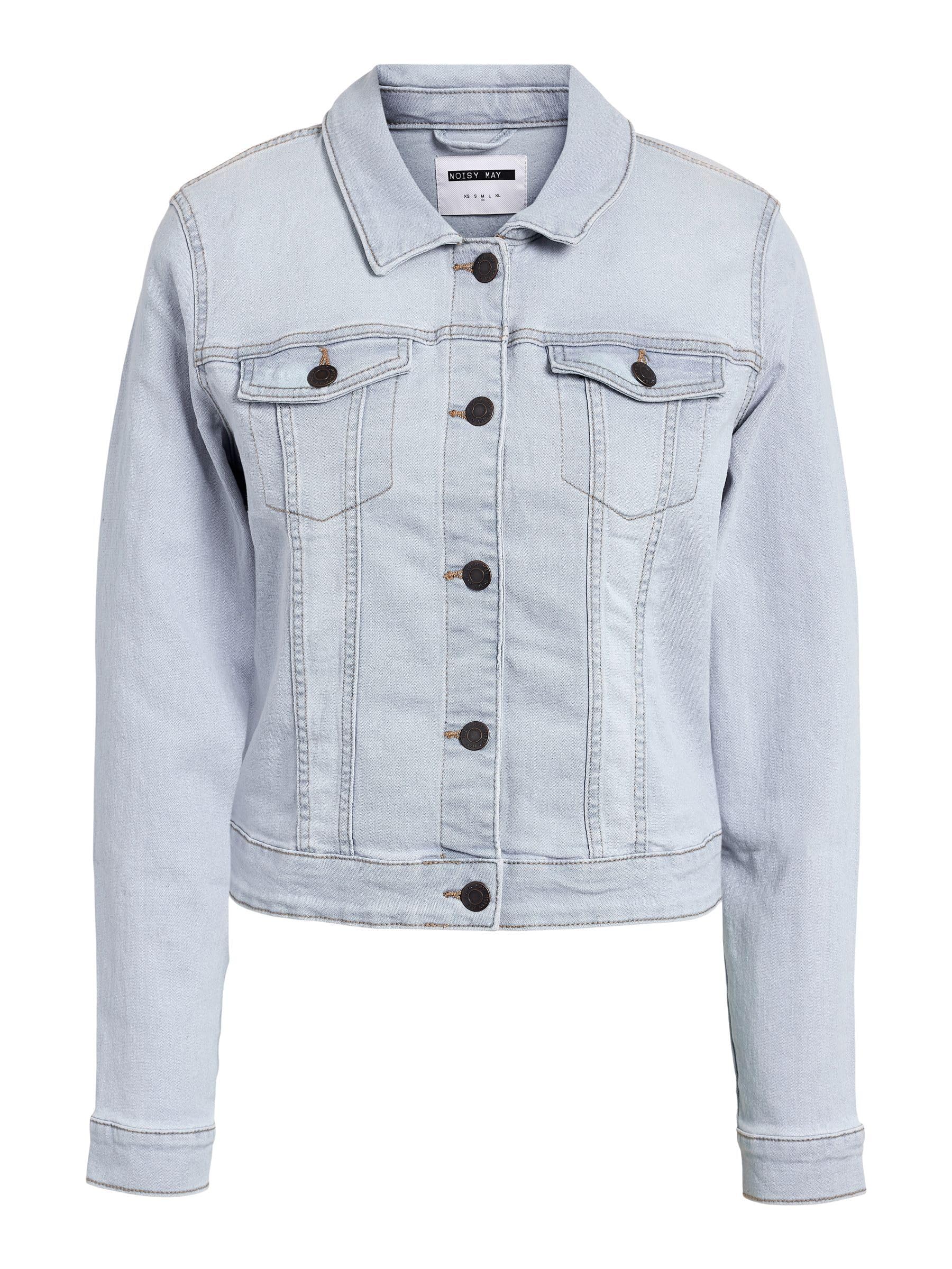 Noisy may NMDebra Denim Jacket Women's Denim Jacket Blue Basics, Casual Wear, Streetwear, blue, XL