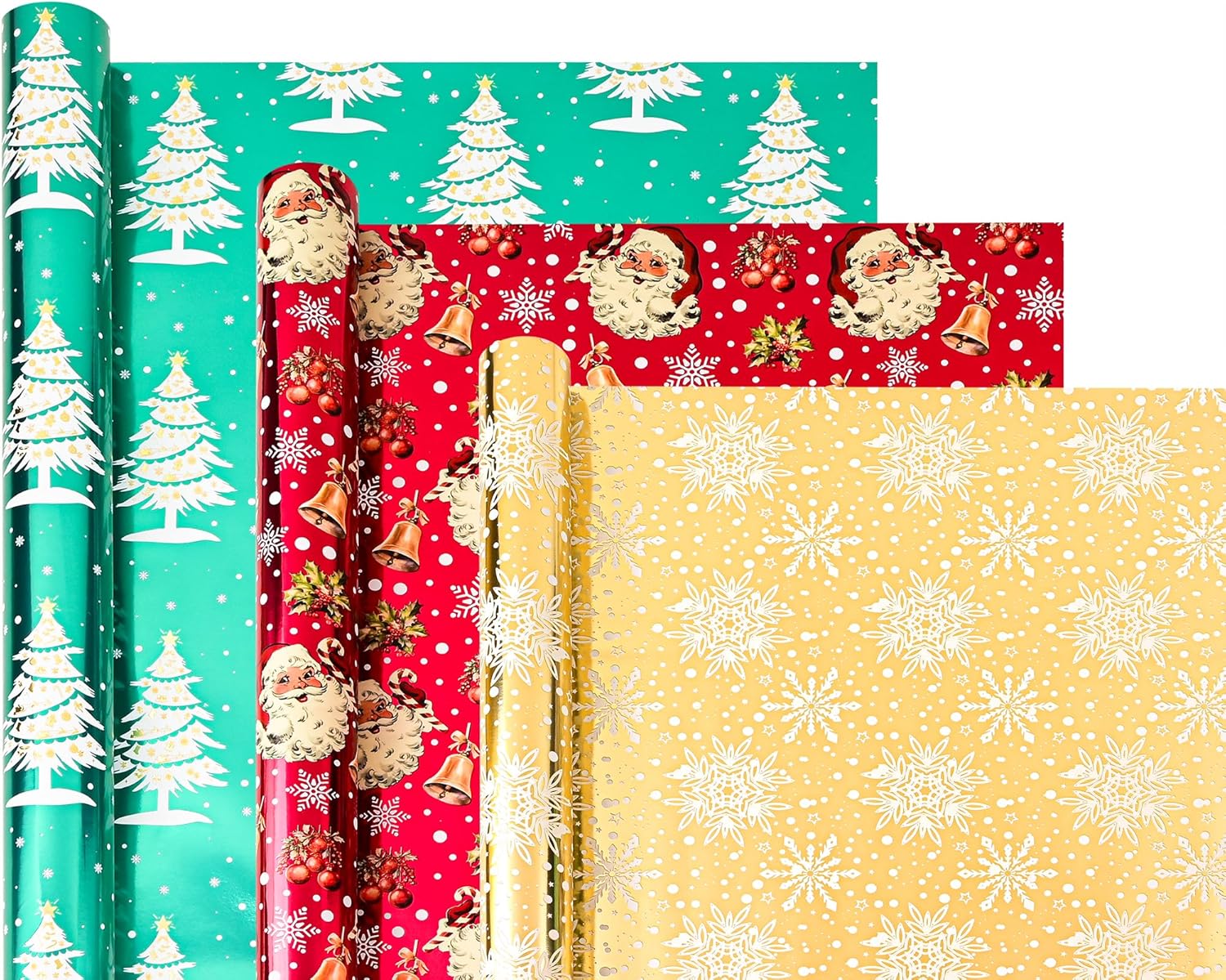 (Similar item) Dlyrroba Christmas Wrapping Paper Roll Bundle with Cut Lines - Mini Rolls - Holiday Gift Wrap with Santa Claus Snowflake Trees Design for Winter Party Celebration (3 Mini Roll - Christmas -1)