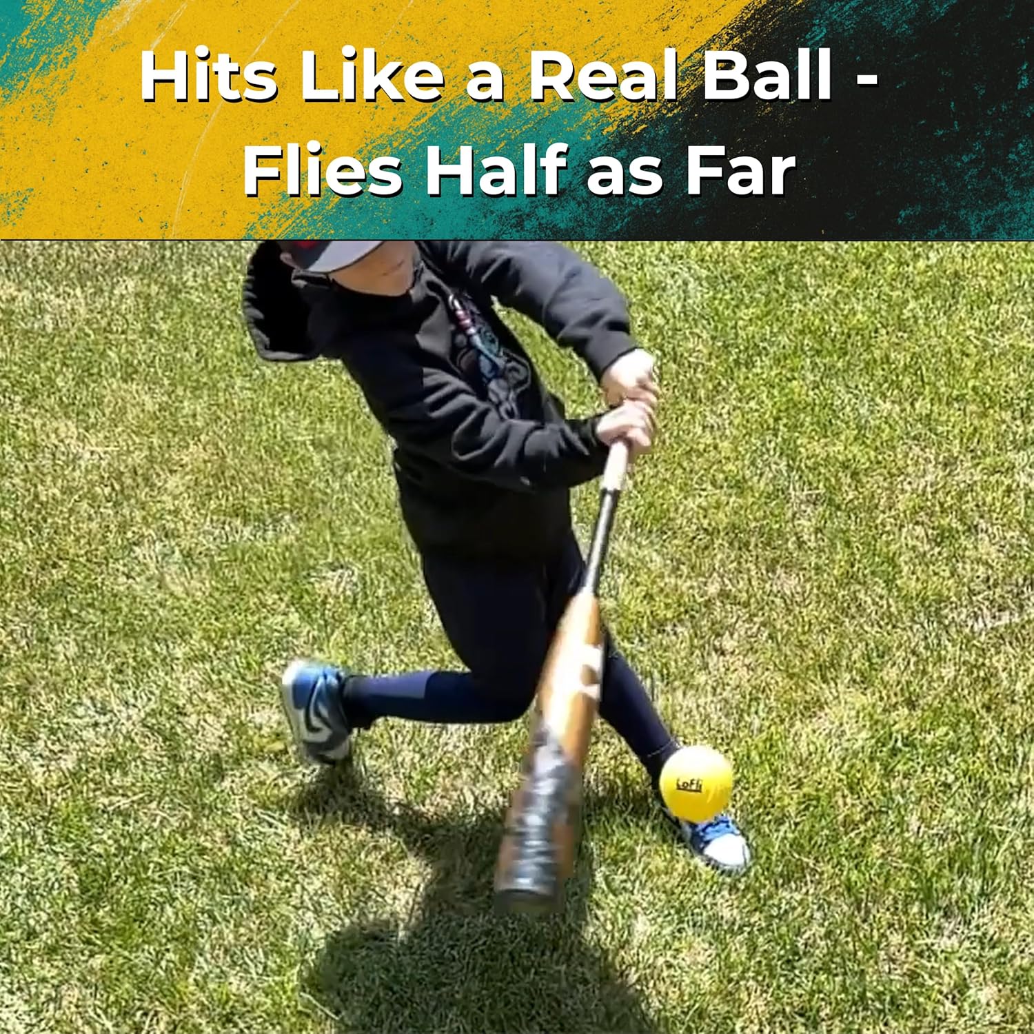 LoFli Limited-Flight Training Baseballs - Regulation Size & Weight, Soft, Safe & Durable - Indoor & Outdoor Practice for Kids & Adults – 6 Pack – Yellow - Image 3