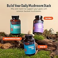 Vista 9 de FreshCap Mushrooms Cápsulas de suplemento de melena de león 14,000 mg - Extracto de alta potencia de melena de león, suplemento de hongos orgánicos