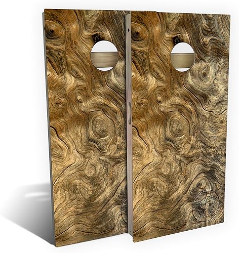Miniatura 9 de Slick Woody's Professional-Grade Cornhole Boards - 4'x2' Solid Wood Regulation Woodgrain Bean Bag Toss Game with 8 Resin Filled Bags