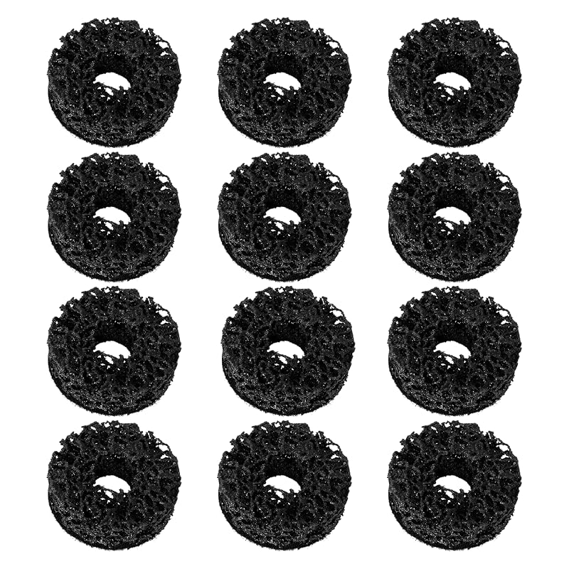 Kit de Limpeza de Cubo de Roda CuraceQ com Pads de Nylon de 5,1 cm para Prisioneiros e Rotores, 12 unidades